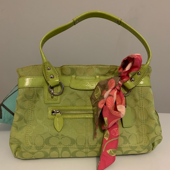 COACH BAG W SCARF - Picture 1 of 5